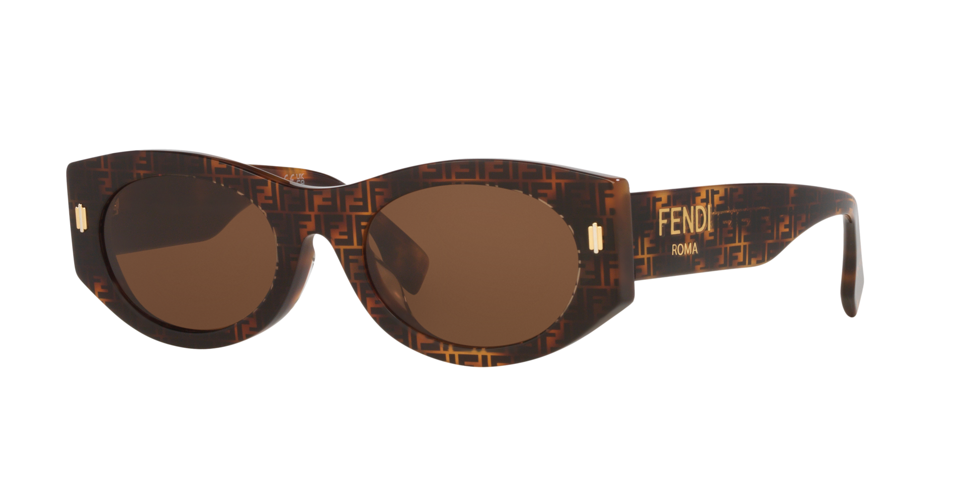 Fendi Femme Sunglass Fe40125F - Couleur du Monture caille Couleur de Lentille Brun 145 €
