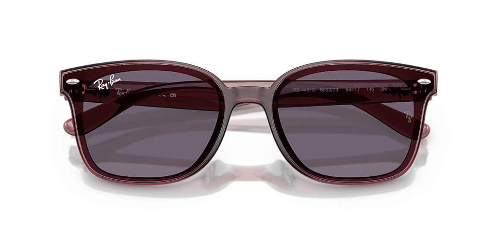 Ray-Ban RB4461D L (64 - 17) with Violet lenses and Brown frame