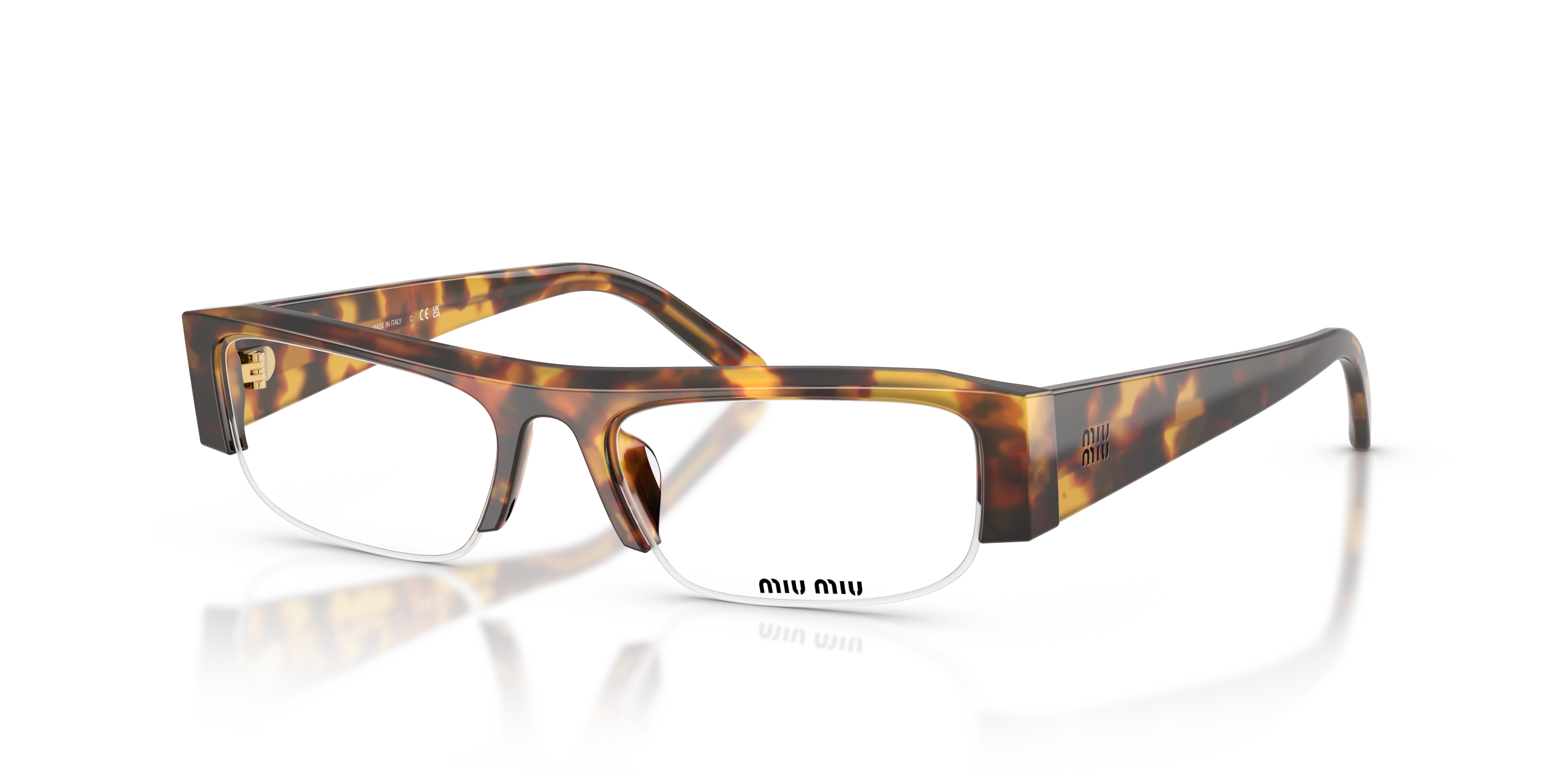 Miu Miu MU B07S XS (51 - 17) com Lentes Transparente e Armação