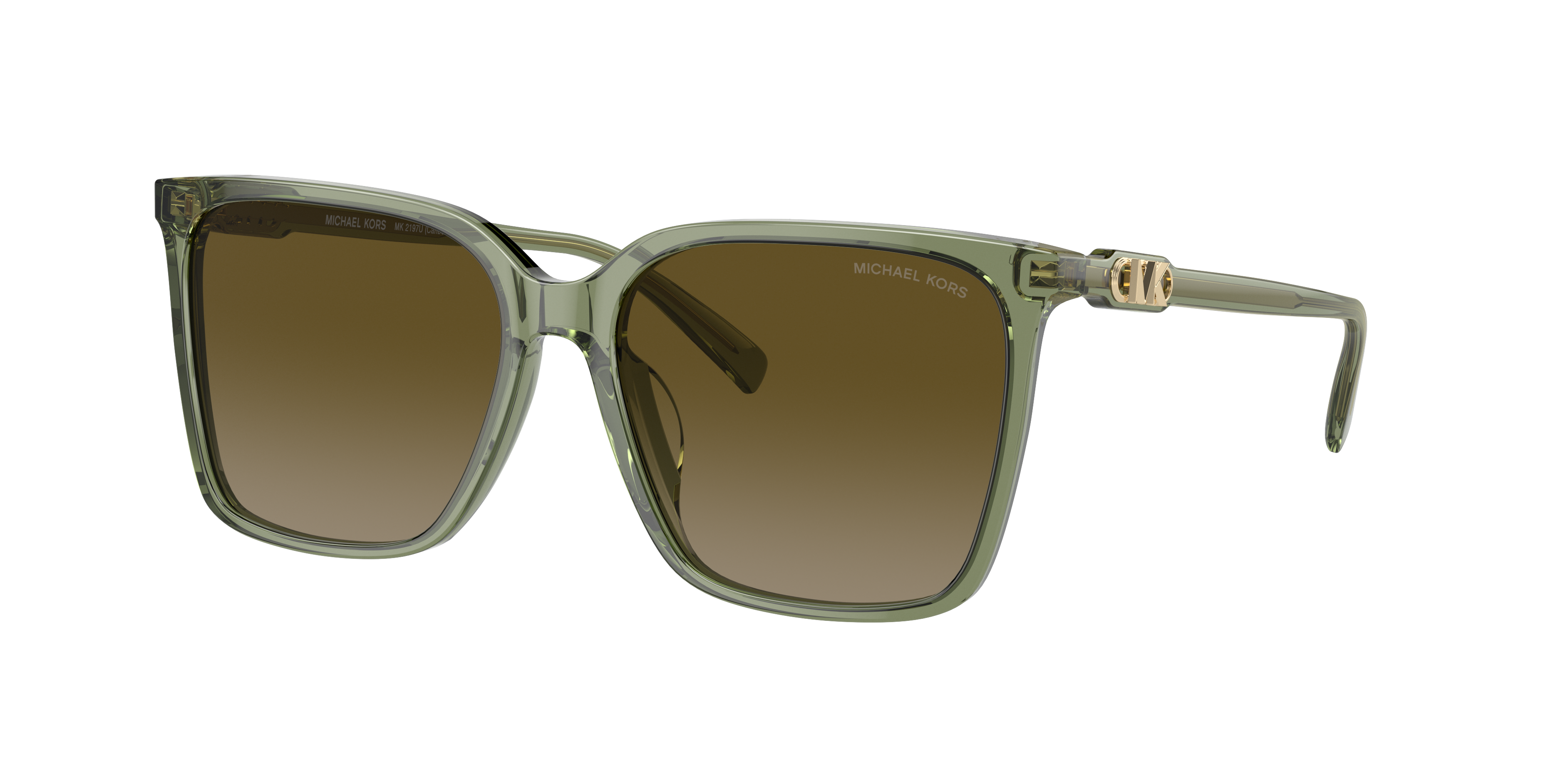 Michael Kors Woman Sunglass Canberra -  Frame color: Green Transparent, Lens color: Green Gradient