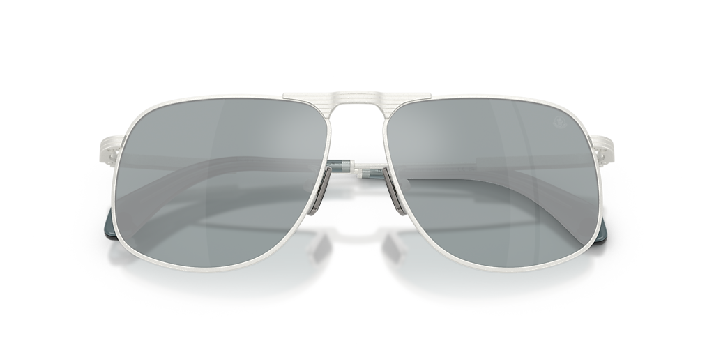 Moncler ME4014 Vitessa L (58 - 15) with Blue lenses and Silver