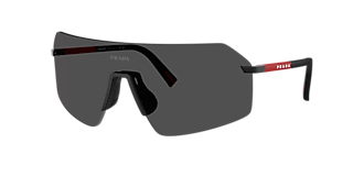 Prada Linea Rossa PS 53ZS XL (59 - 15) with Grey lenses and Black