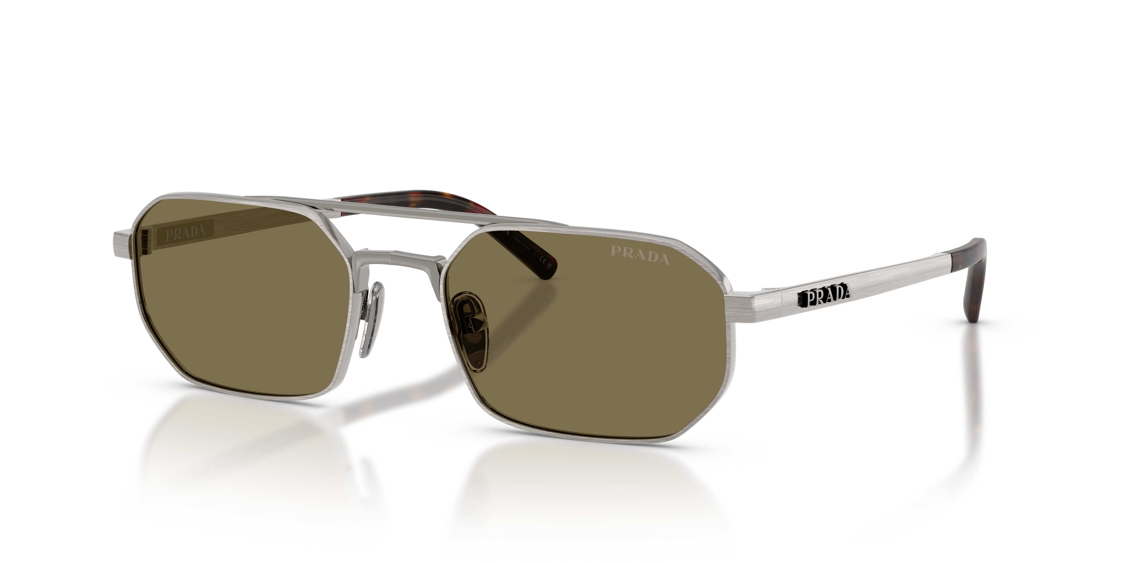 Prada PR D53S L (55 - 19) with Brown lenses and Grey frame