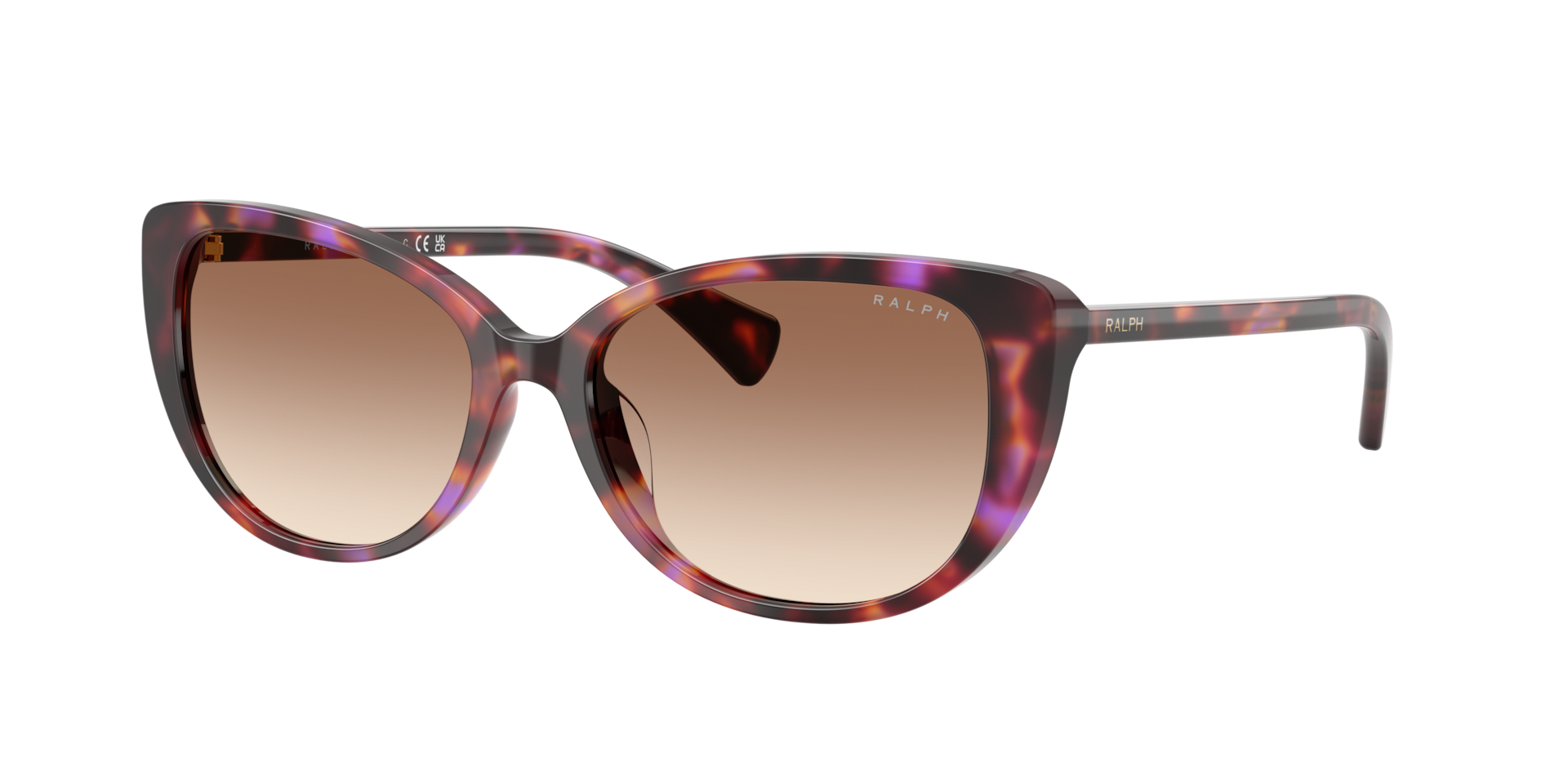 Ralph Mujer Marrón Degradado Sunglass Ra5340u - Color Del Marco: Havana Y Violeta Brillante, Color De La Lente:
