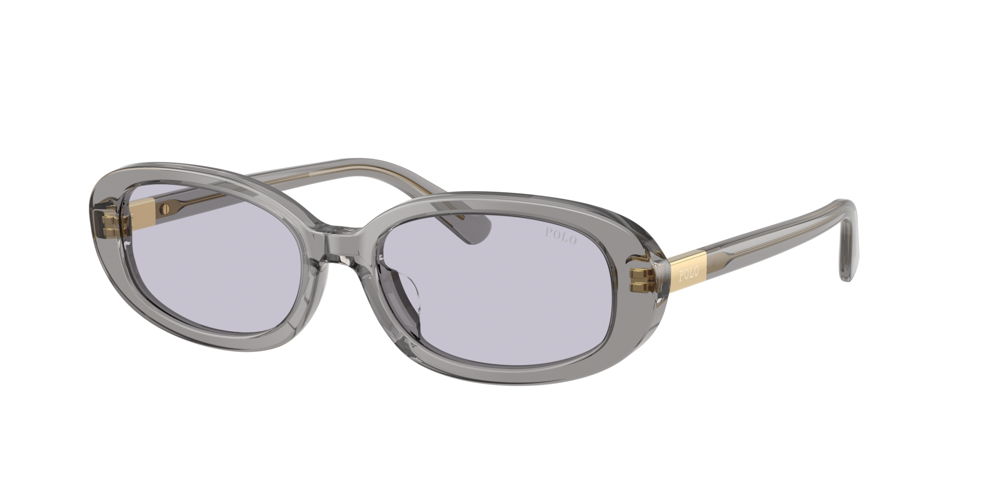 Polo Ralph Lauren Mujer Lila Sunglass Ph4198u - Color Del Marco: Gris Oscuro Brillante Transparente, Color De La Lente: