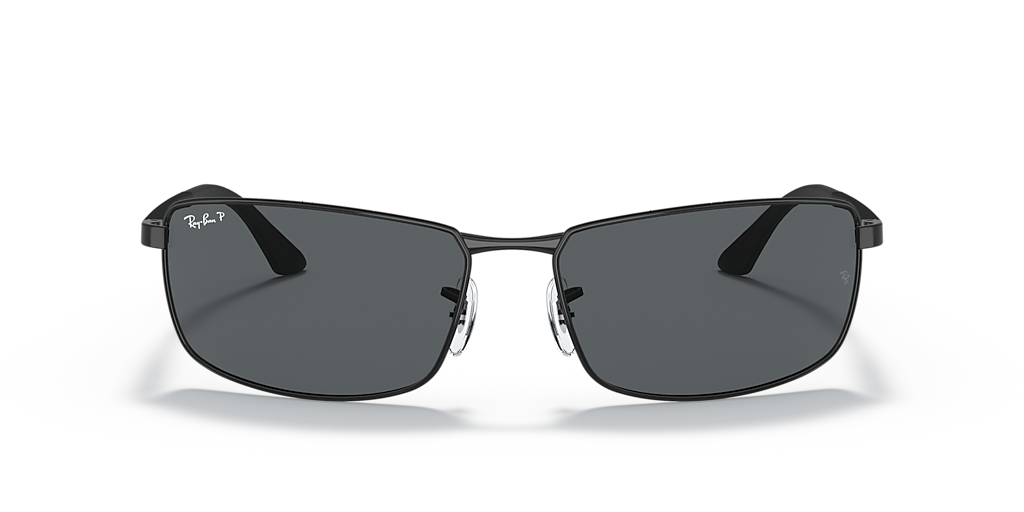 Ray-Ban RB3498 XXL (61 - 17) with Grey lenses and Black frame