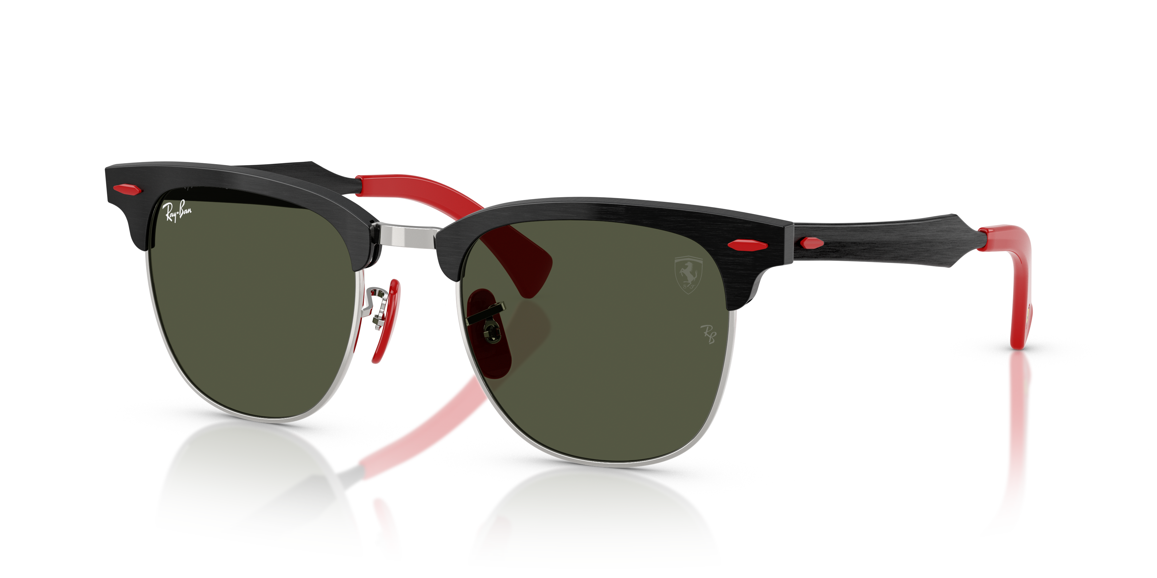 Ray-Ban RB3807M Scuderia Ferrari Collection L (51 - 21) with Green