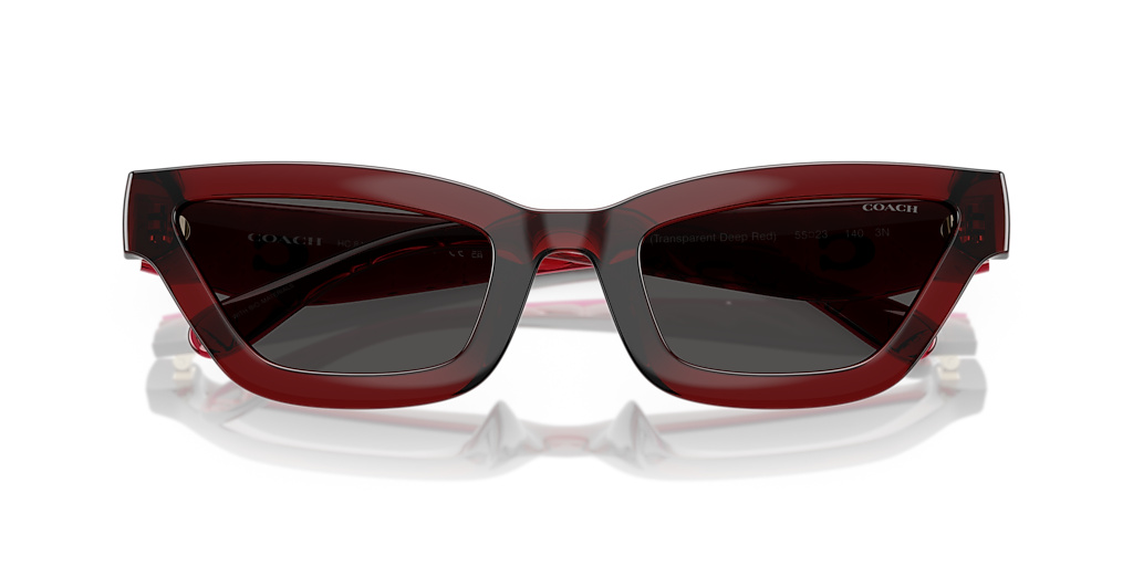 Coach CAD28 XL (55 - 23) with Grey lenses and Red frame | Sunglass