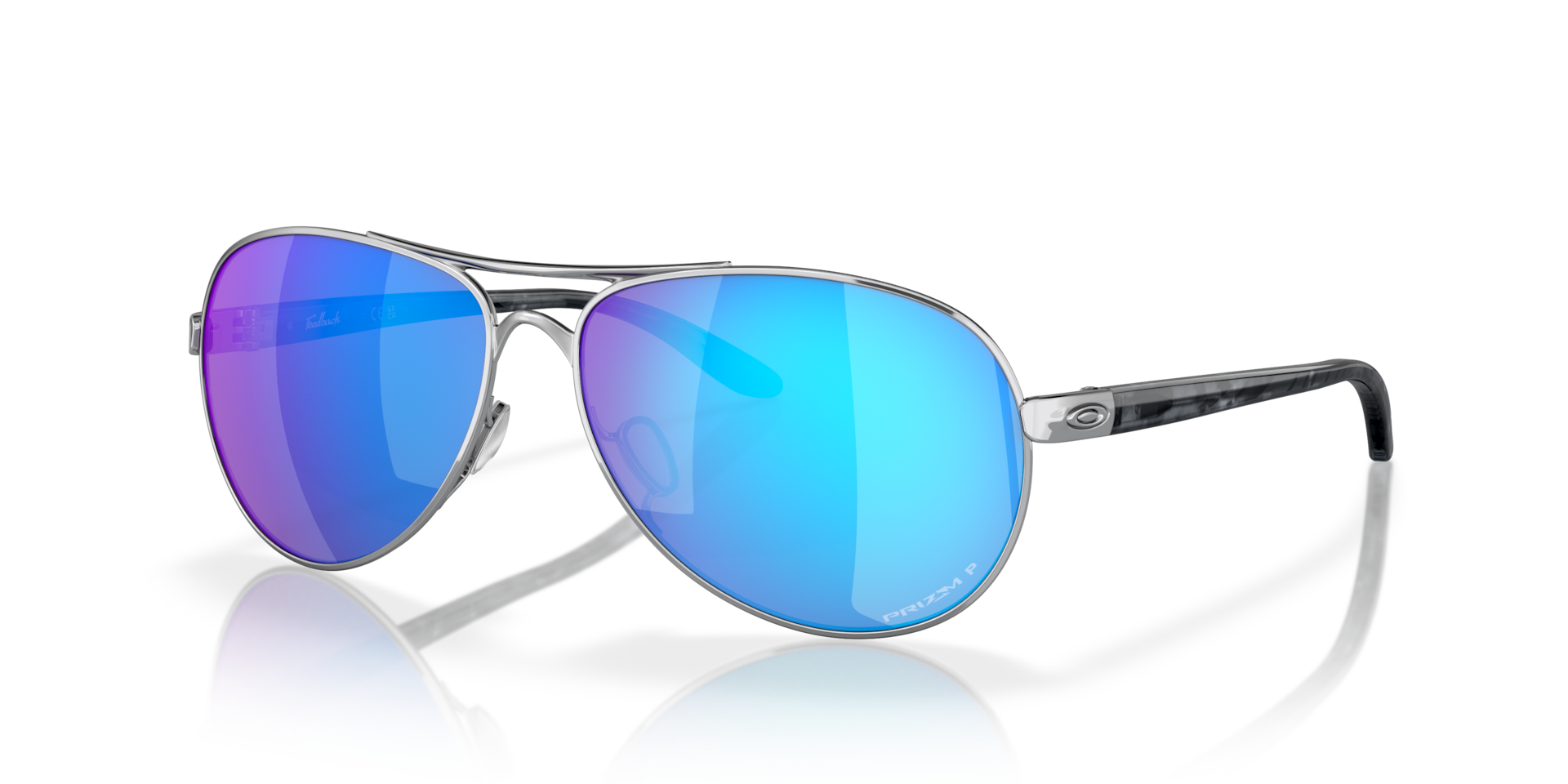 Oakley Feedback M (59 - 13) with Blue lenses and Grey frame