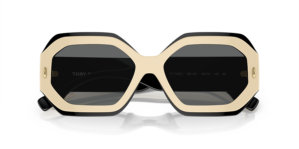 New Tory Burch Women Black Ivory Sunglasses 55-16-140 Amazon.com: Tory Burch Sunglasses TY 7192 U 196187 Black  main image 2