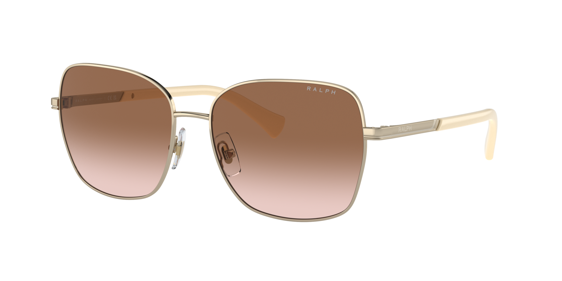 Ralph Woman Sunglass RA4141 -  Frame color: Shiny Pale Gold, Lens color: Gradient Brown
