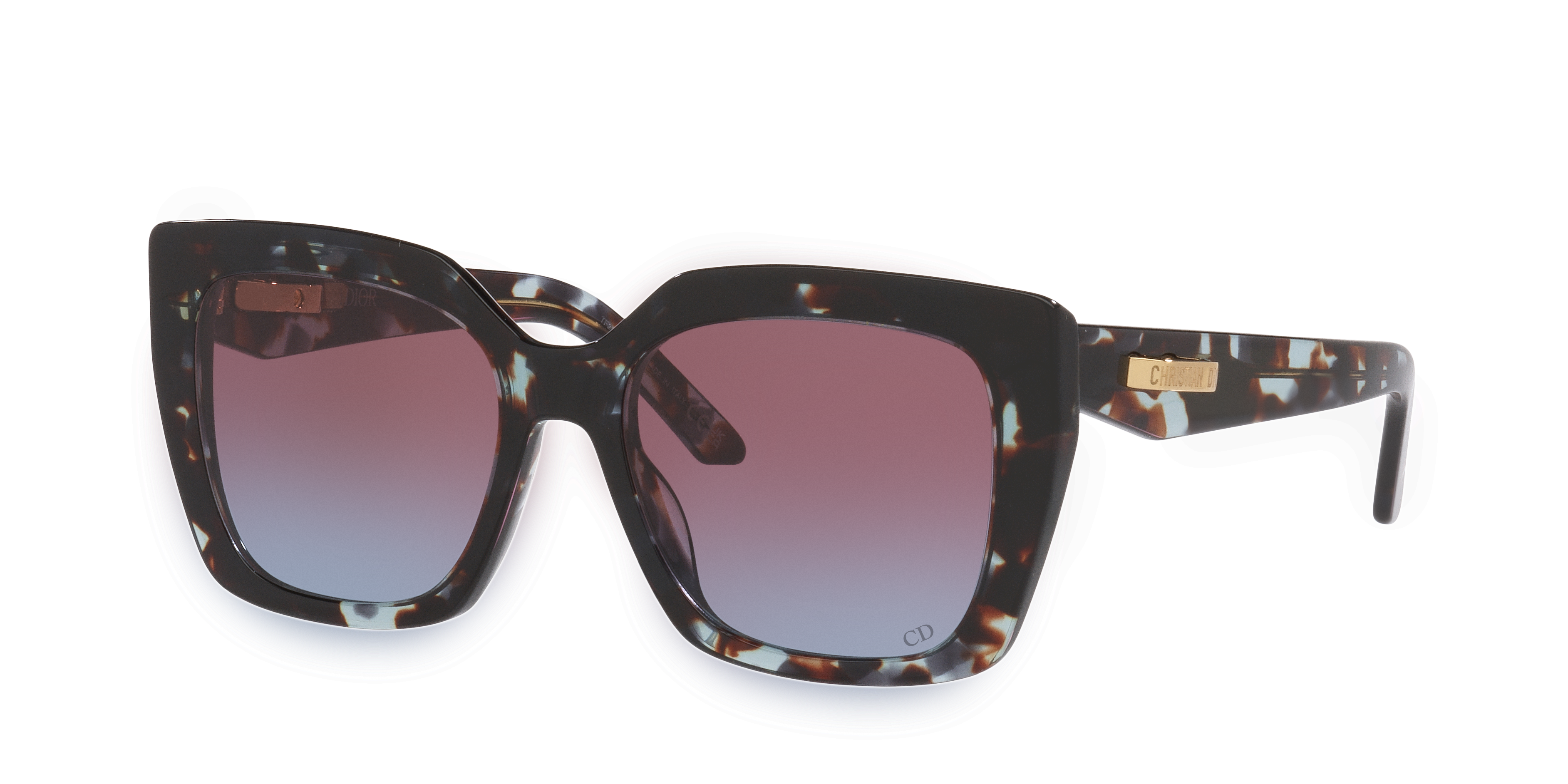 DIOR Woman Sunglass Cdior S5I -  Frame color: Tortoise, Lens color: Purple