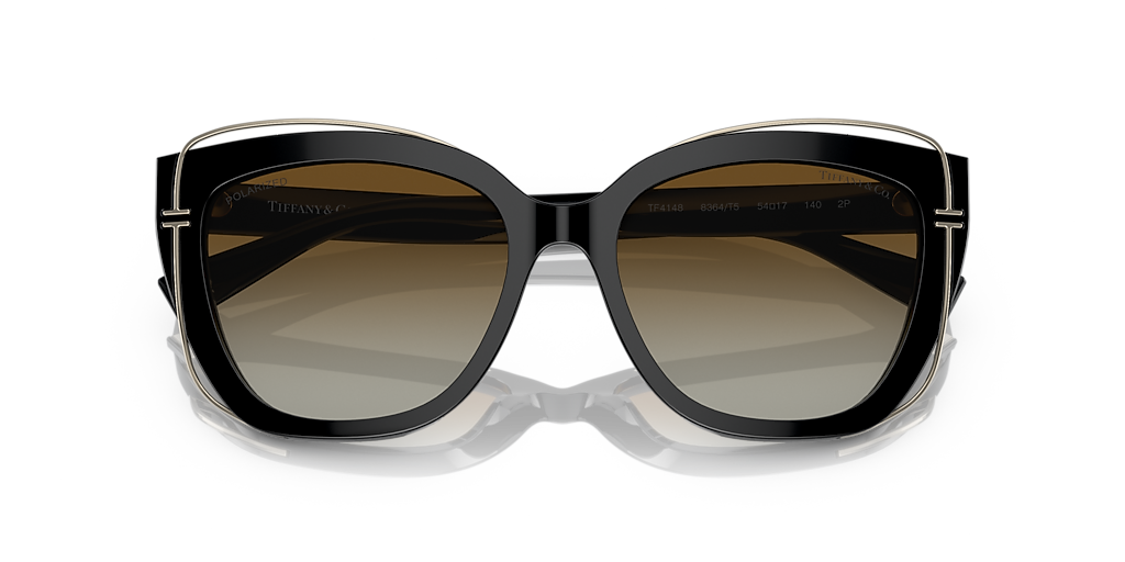 Tiffany & Co. TF4148 M (54 - 17) with Brown lenses and Black frame
