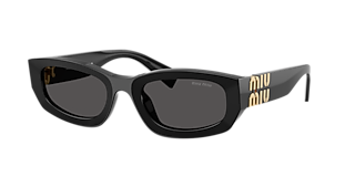 Miu Miu MU 07YS L (53 - 18) with Grey lenses and Black frame