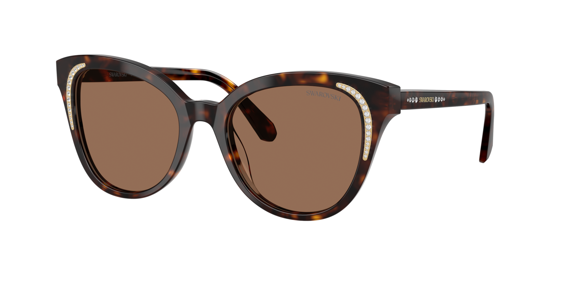 Swarovski Woman Sunglass SK6031 -  Frame color: Dark Havana, Lens color: Dark Brown