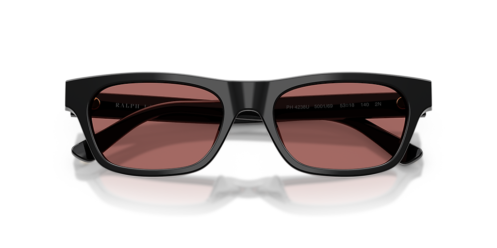 Polo Ralph Lauren PH4238U M (53 - 18) with Violet lenses and Black