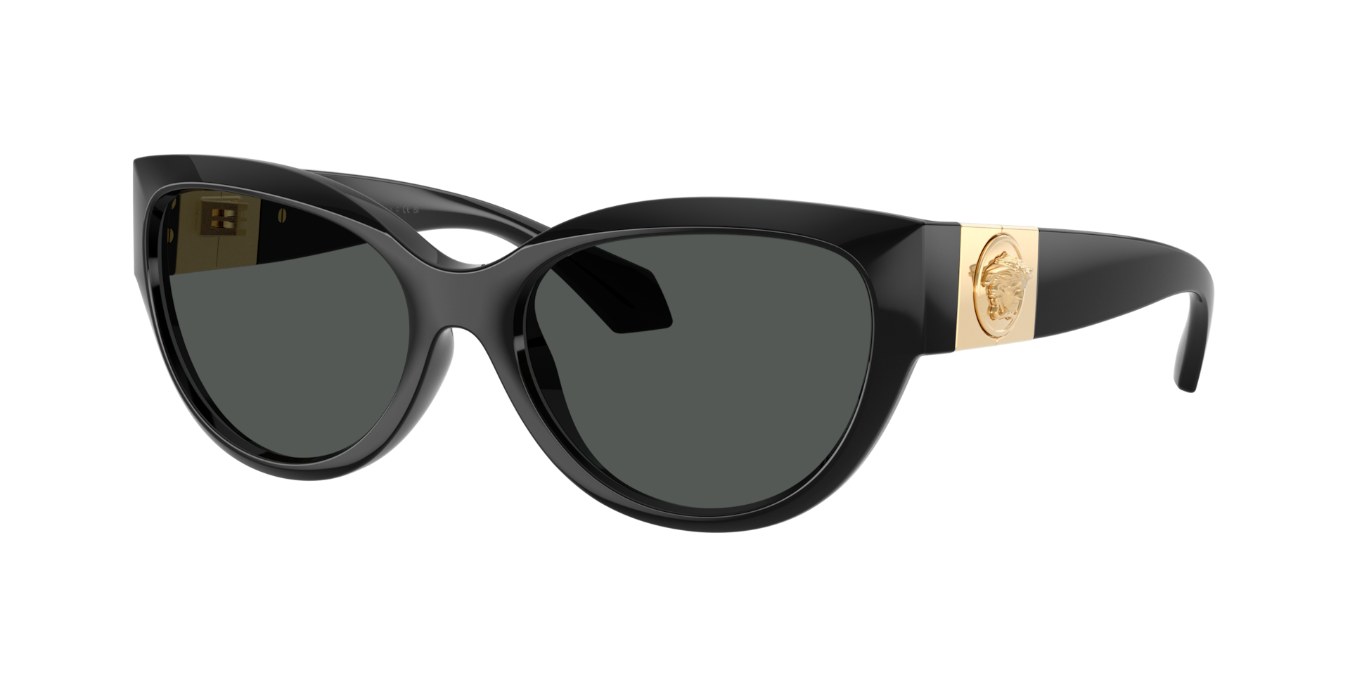 Versace Woman Sunglass VE4524U - Frame color: Black, Lens color: Dark Grey