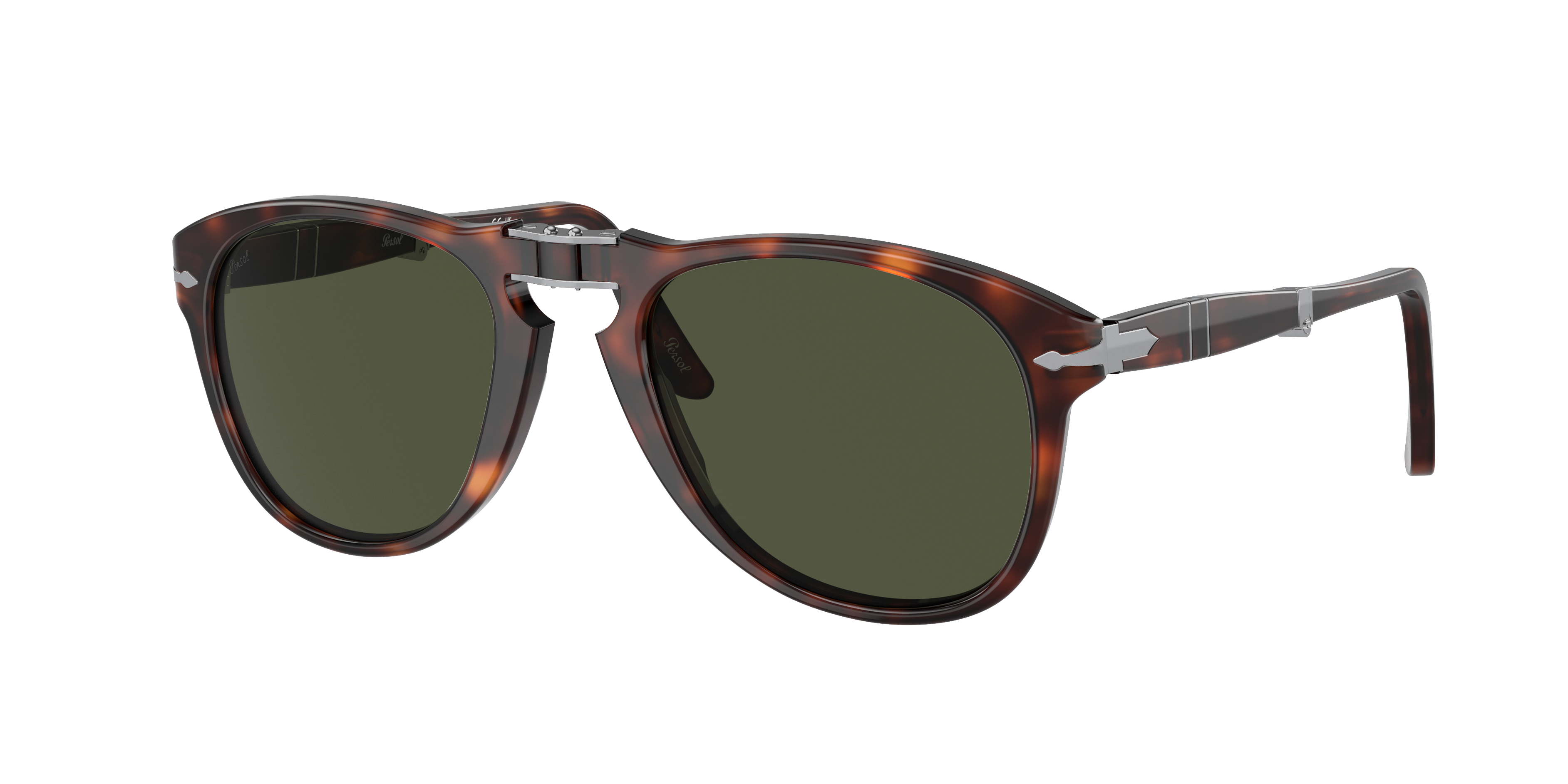 Persol 714 - Original L (54 - 21) with Green lenses and Tortoise