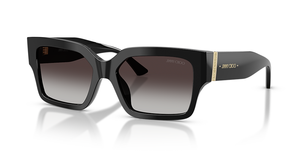 未使用に近いJimmy Choo36.5 Jimmy Choo JC5058JU M (55 - 17) with Grey lenses and Black frame