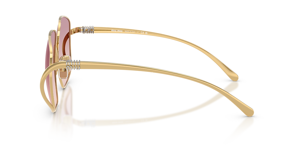 Miu Miu MU A57S M (57 - 20) with Brown lenses and Gold frame
