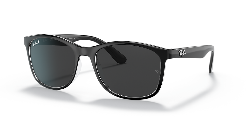 Ray-Ban RB4374 XL (56 - 19) with Black lenses and Black frame