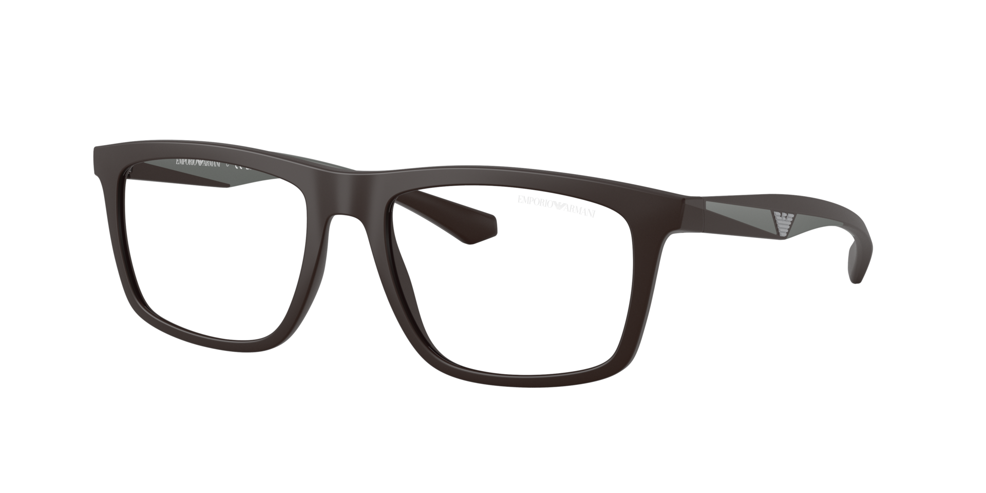 Emporio Armani Man Sunglass EA4235 -  Frame color: Matte Brown, Lens color: Clear