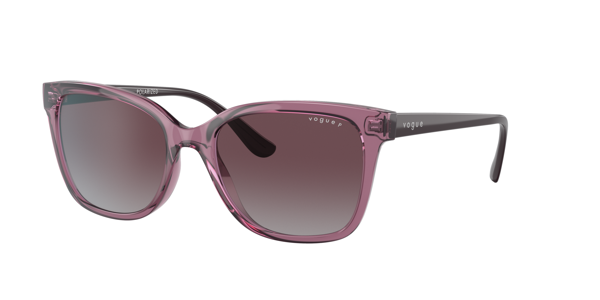 Vogue Eyewear Woman Sunglass VO5426S -  Frame color: Transparent Purple, Lens color: Polarised Grey Gradient Dark Violet