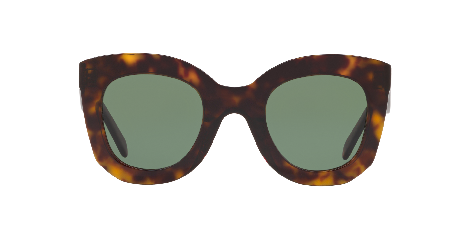 Celine CL4005In XL (47 - 22) with Green lenses and Tortoise frame
