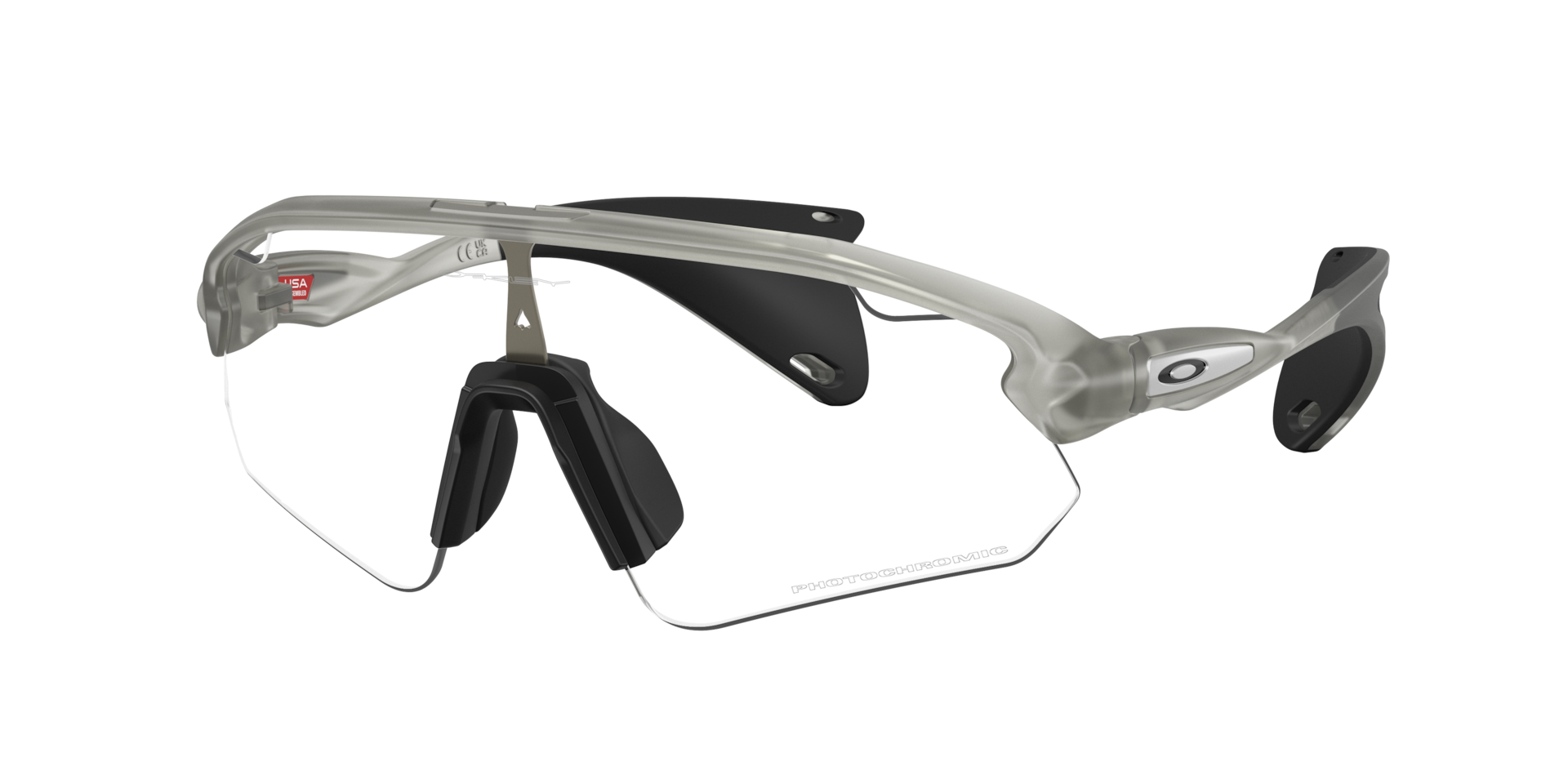 Oakley Unisex Sunglass Stunt Devil (Low Bridge Fit) - Rahmenfarbe: Matte Grey Ink, Linsenfarbe: Clear To Black Iridium Photochromic