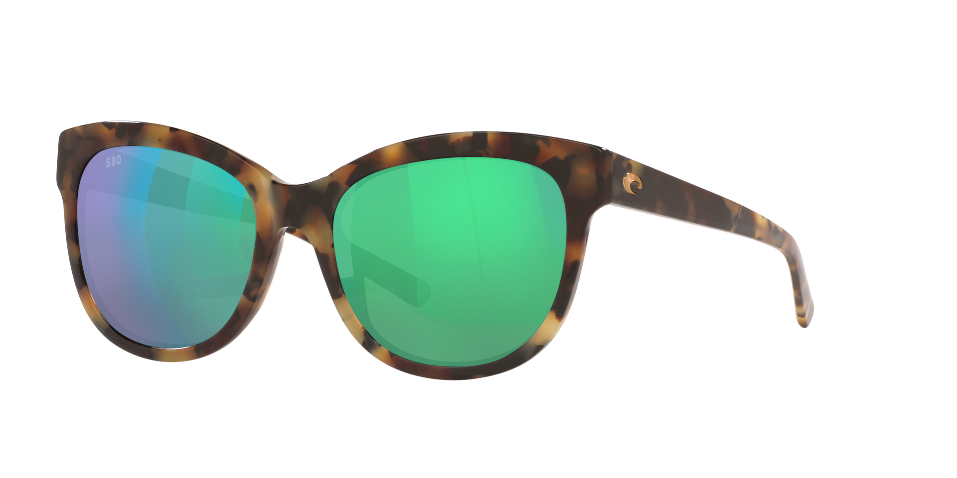 Costa Femme Sunglass Bimini - Couleur du Monture caille de tortue Vintage brillante Couleur de Lentille Effet miroir Vert 123 €