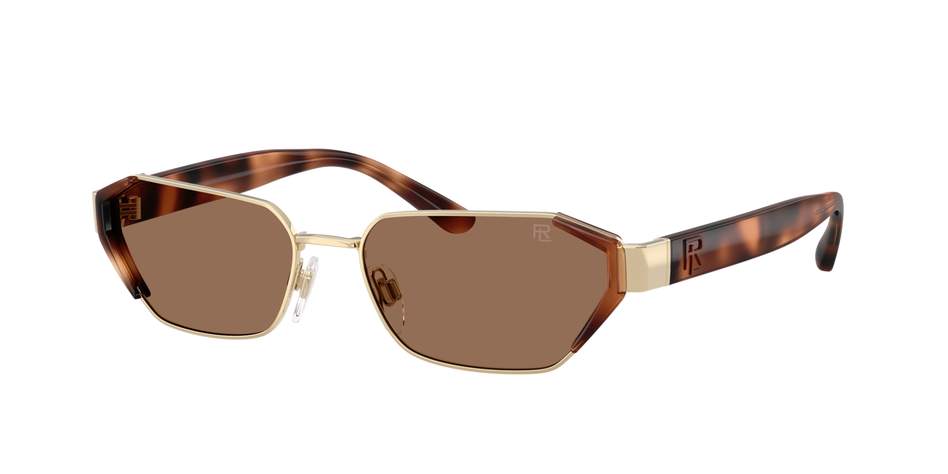 Ralph Lauren Femme Sunglass RL7094 - Couleur du Monture: Or Pâle, Couleur de Lentille: Brun