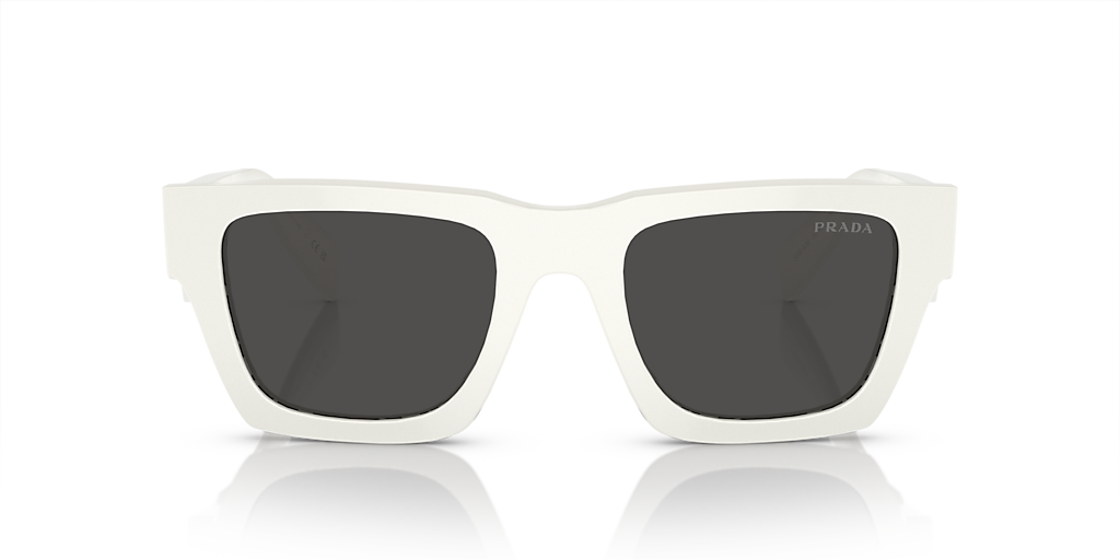 Prada PR A06S M (50 - 21) with Grey lenses and White frame
