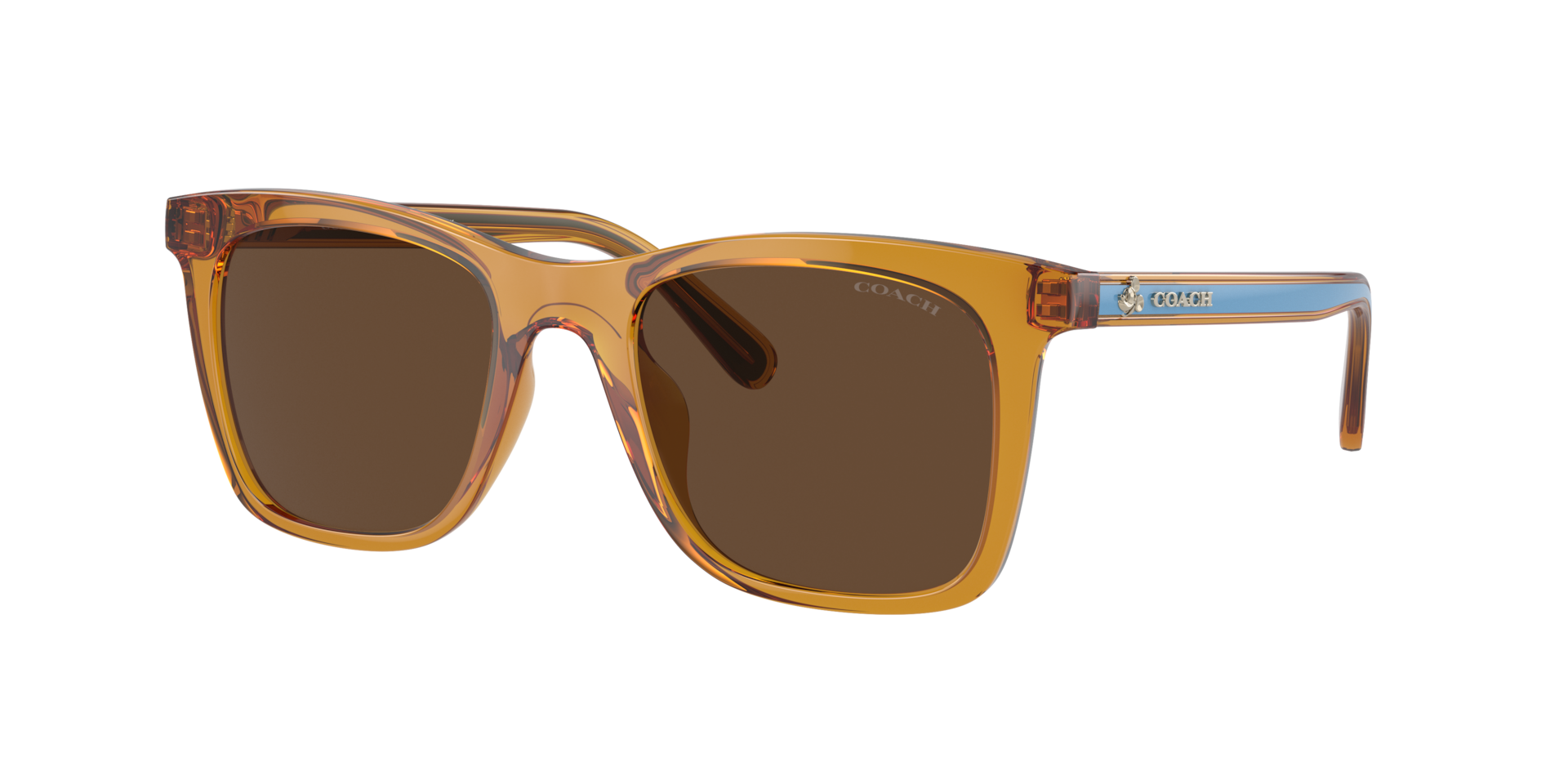 Coach Femme Sunglass CH561 - Couleur du Monture Transparent Buttercup Couleur de Lentille Marron uni 69 €