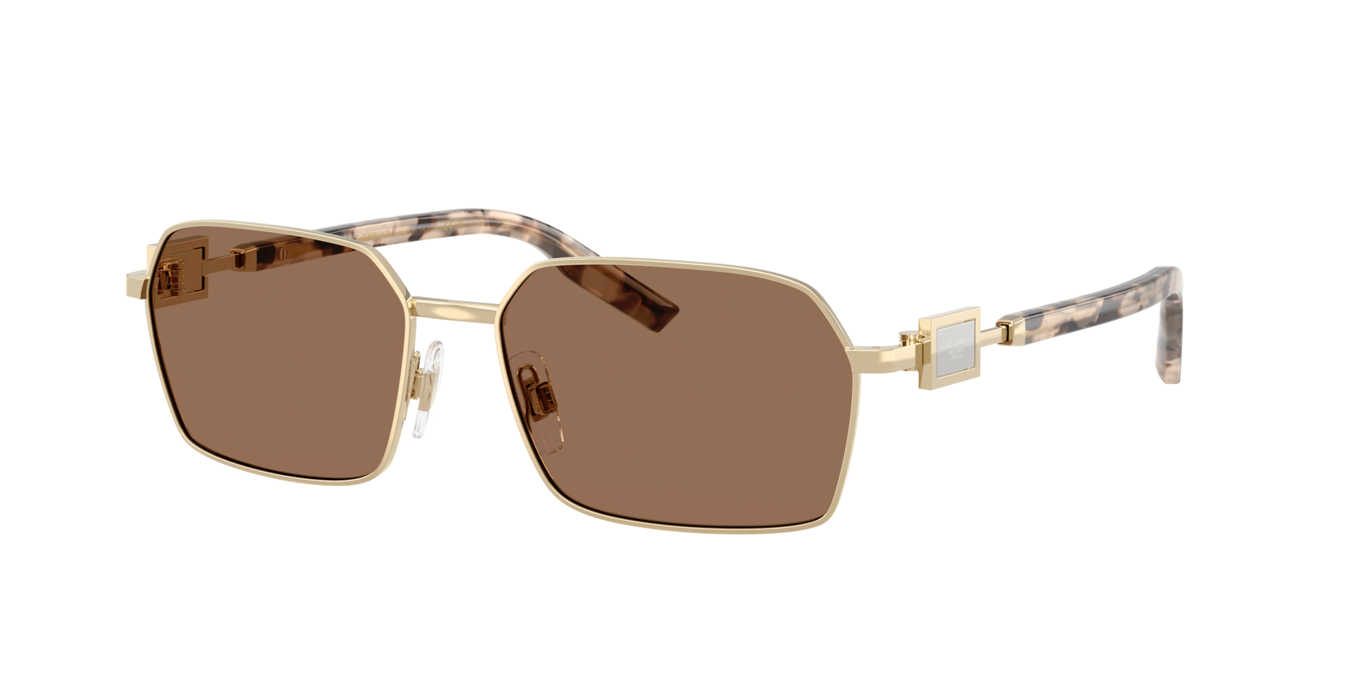 Dolce&Gabbana Man Sunglass DG2316 -  Frame color: Pale Gold, Lens color: Dark Brown