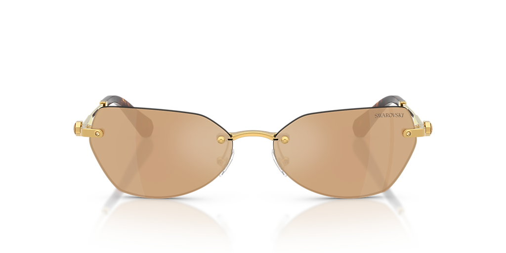 Swarovski SK7038 L (58 - 16) with Brown lenses and Gold frame