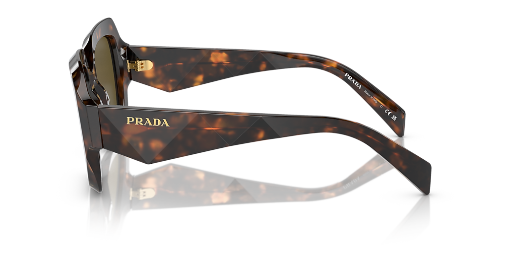 Prada PR 28ZS M (53 - 22) with Brown lenses and Green frame