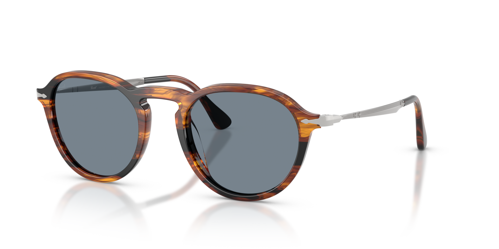 Persol PO3383S XXL (54 - 21) with Blue lenses and Brown frame
