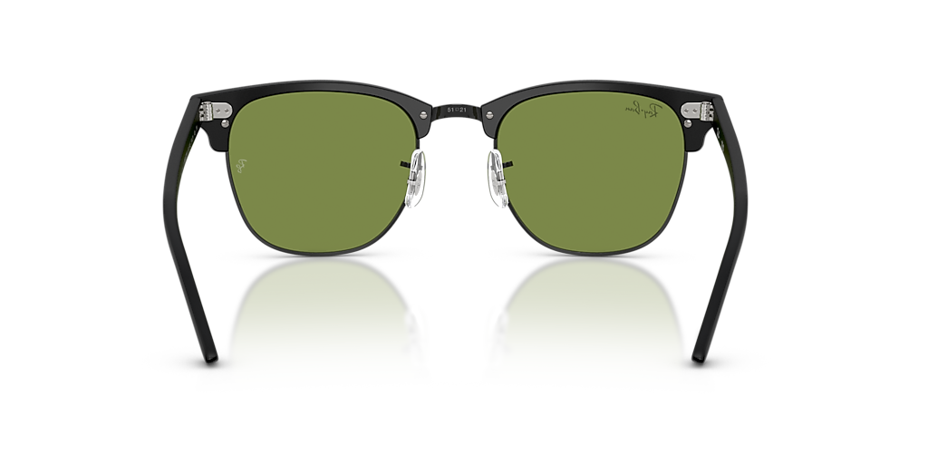 Ray-Ban Clubmaster Classic L (51 - 21) with Green lenses and Black