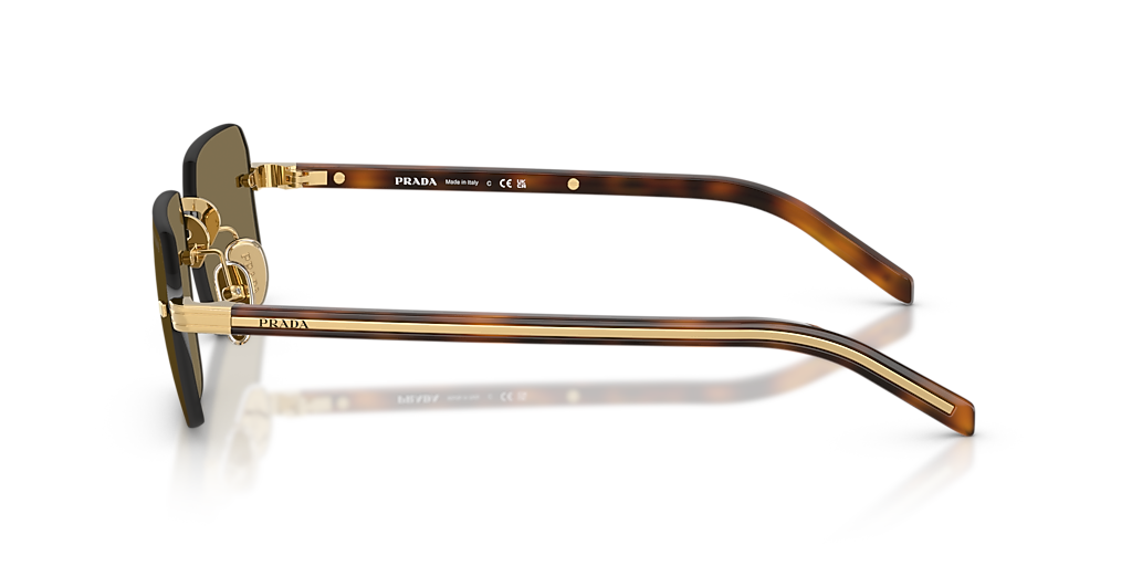 Prada PR D55S S (55 - 19) with Brown lenses and Gold frame