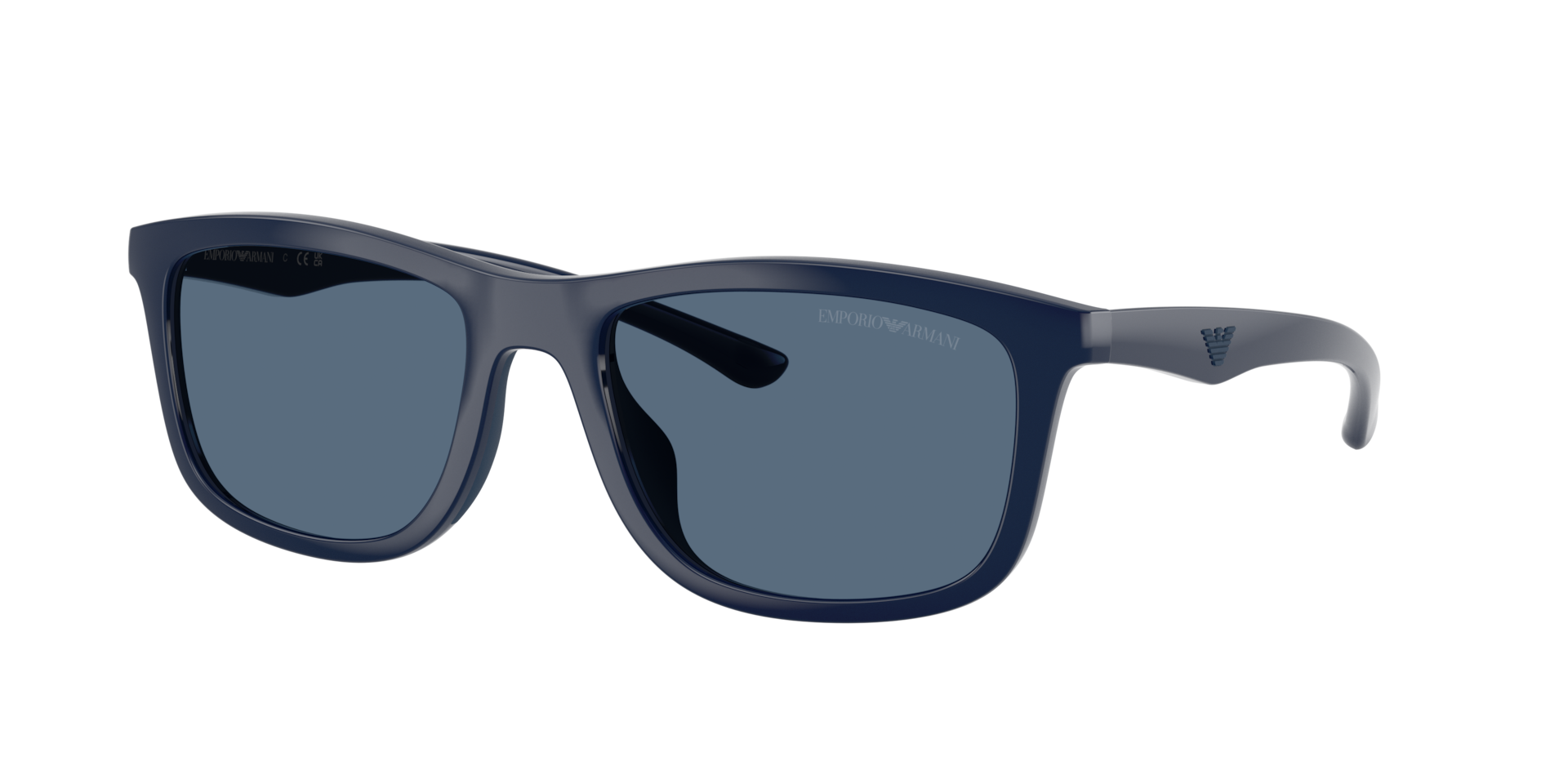 Emporio Armani Man Sunglass EA4277U -  Frame color: Shiny Blue/Blue Rubber, Lens color: Dark Blue