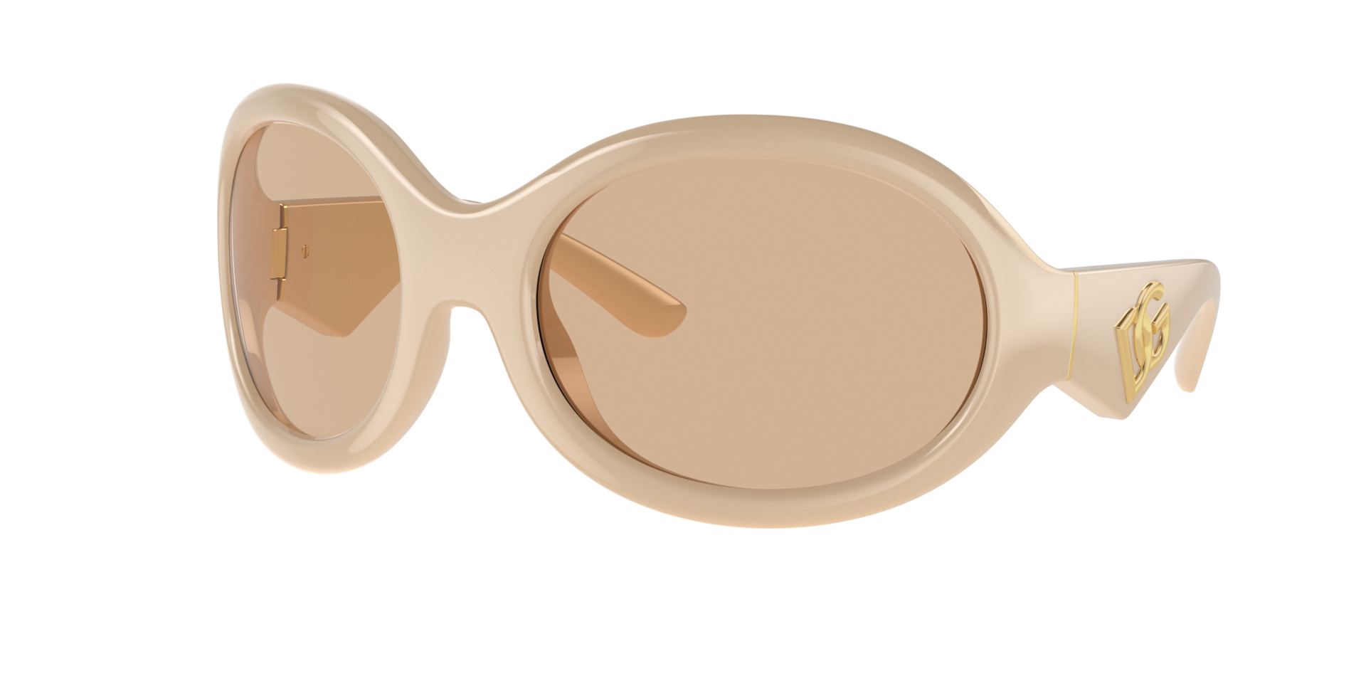 Dolce&Gabbana Frau Sunglass DG6201 - Rahmenfarbe: Nude, Linsenfarbe: Hellbraun
