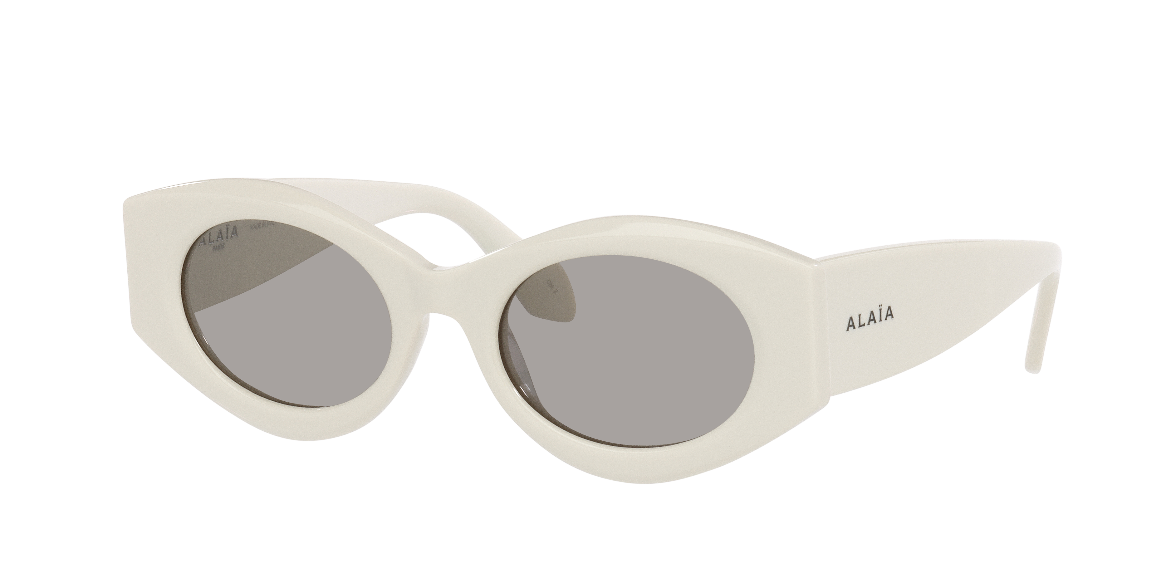 Alaia Woman Sunglass AA0080S -  Frame color: White, Lens color: Grey