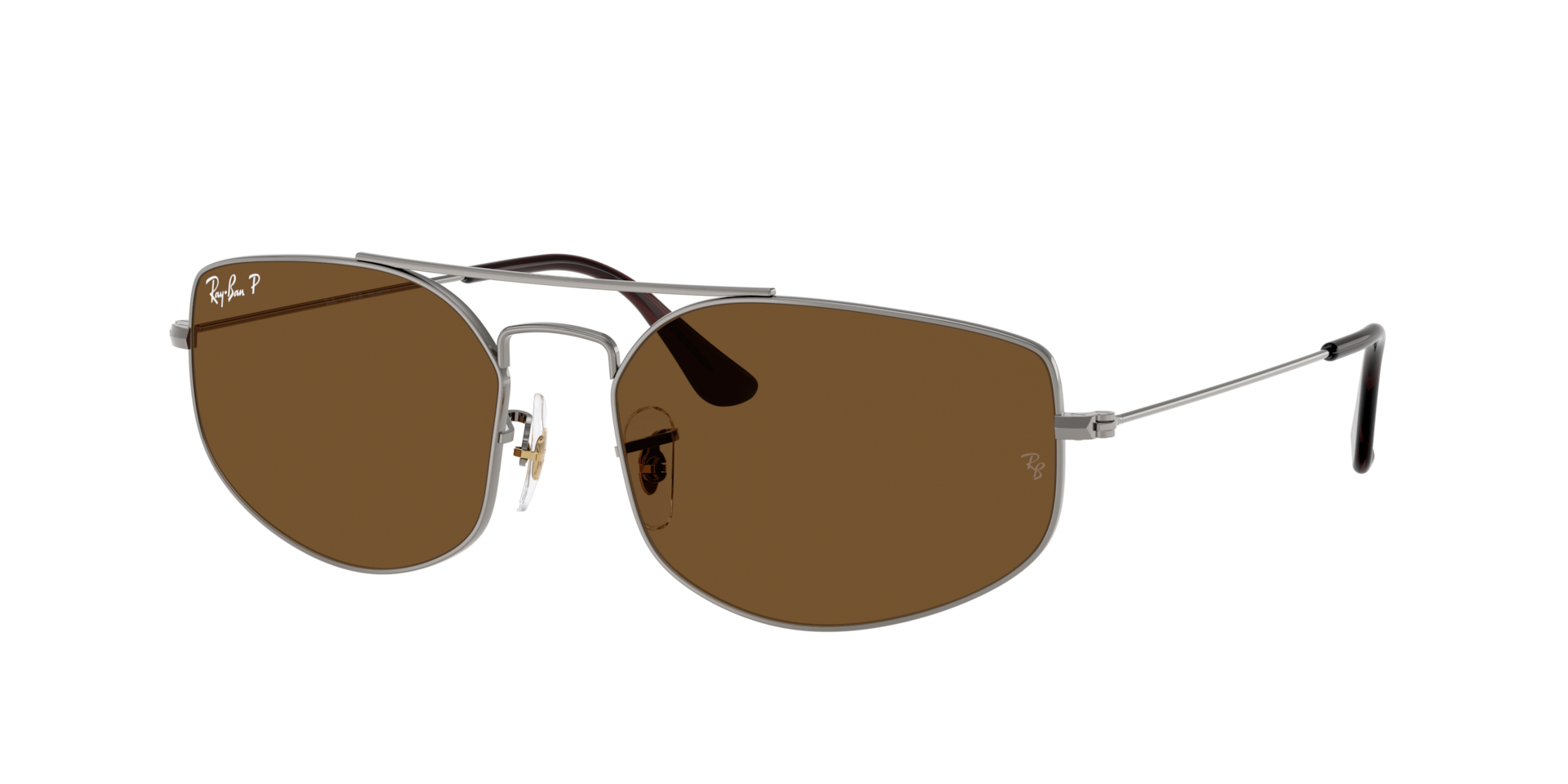 Ray-Ban Unisex Sunglass Explorer V -  Frame color: Gunmetal, Lens color: Brown Polarized