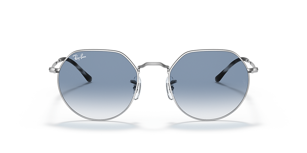 Ray-Ban Jack L (53 - 20) with Blue lenses and Silver frame
