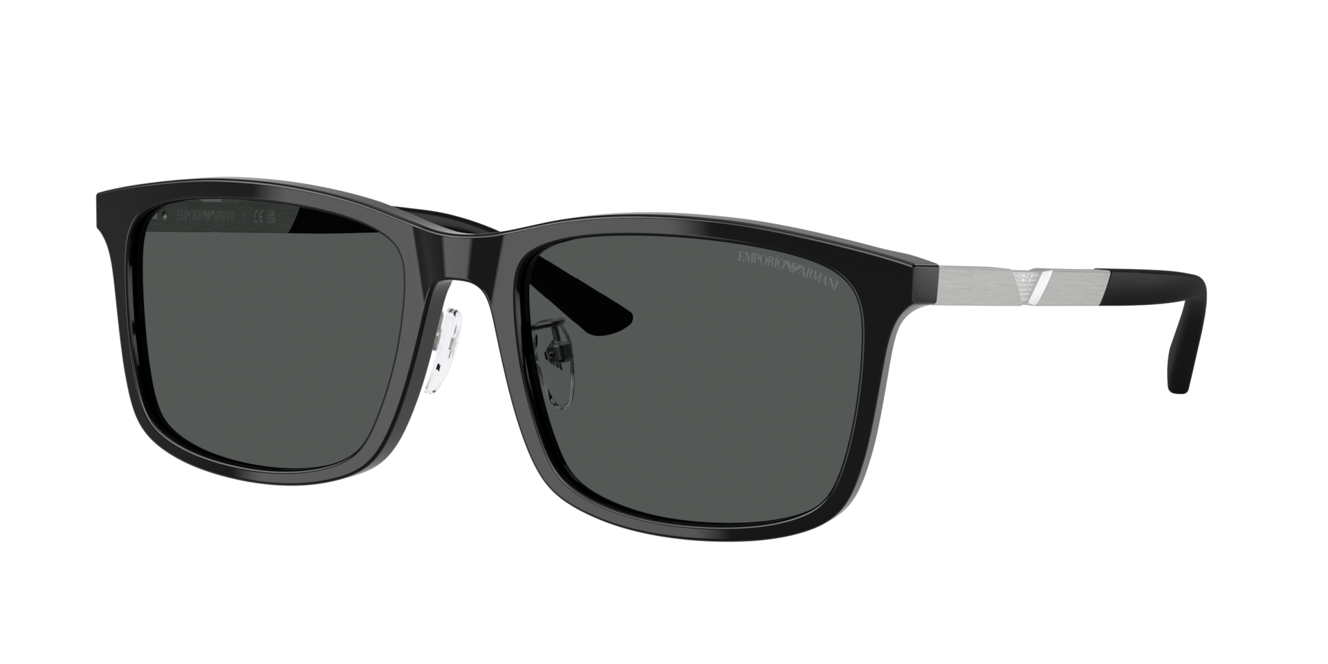 Emporio Armani Men's Grey Man Ea4241d 501787 Sunglasses Acetate Black Squared Normal - Image 3