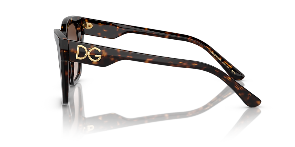 Dolce&Gabbana DG4384 L (53 - 20) with Brown lenses and Tortoise