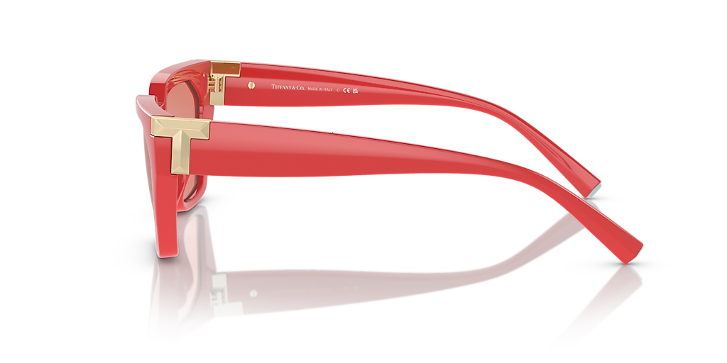 Tiffany & Co. TF4205U S (56 - 14) with Pink lenses and Red frame