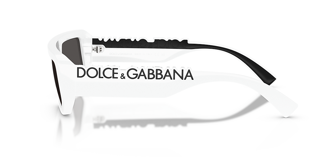 Dolce&Gabbana DG6203 M (56 - 16) with Grey lenses and White frame