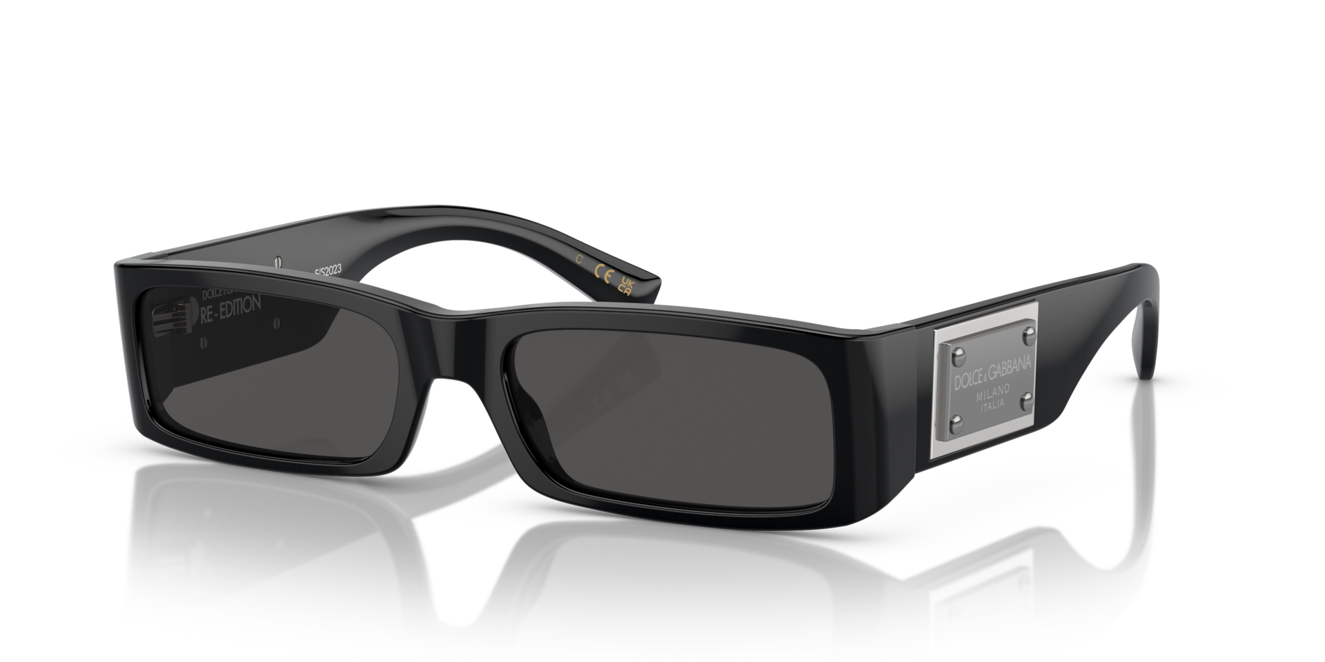 Dolce&Gabbana DG4444 M (55 - 18) com Lentes Cinza e Armação Preto