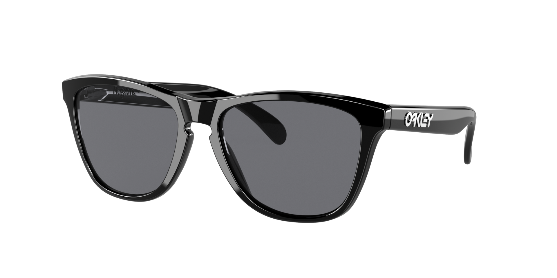 Oakley Unisex Sunglass Frogskins™ -  Framekleur: Glanzend zwart, Lenskleur: Grijs